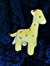 Gymboree Stuffed Plush Giraffe Velour 8&quot; 2007 Baby Toy - £31.14 GBP