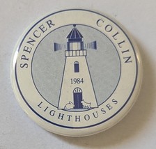 Spencer Collin Lighthouses 1-1/2&quot; Pin Back Vintage - $13.58 CAD