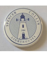 Spencer Collin Lighthouses 1-1/2&quot; Pin Back Vintage - $185.72 MXN