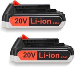 Firstpower 2 Pack 20V 4.0Ah Lbxr20 Replacement Battery For Black And Dec... - $674.70 MXN