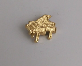 Vintage Tiny Grand Piano Gold Tone Lapel Hat Pin - £6.57 GBP