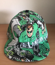 Green Lantern: Comic Art Hal Jordan Print Flat Bill Cap Brand NEW - £16.02 GBP