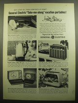 1960 General Electric Ad - Portable Steam and Dry Iron; Peek-a-Brew Coffee Maker - £11.72 GBP