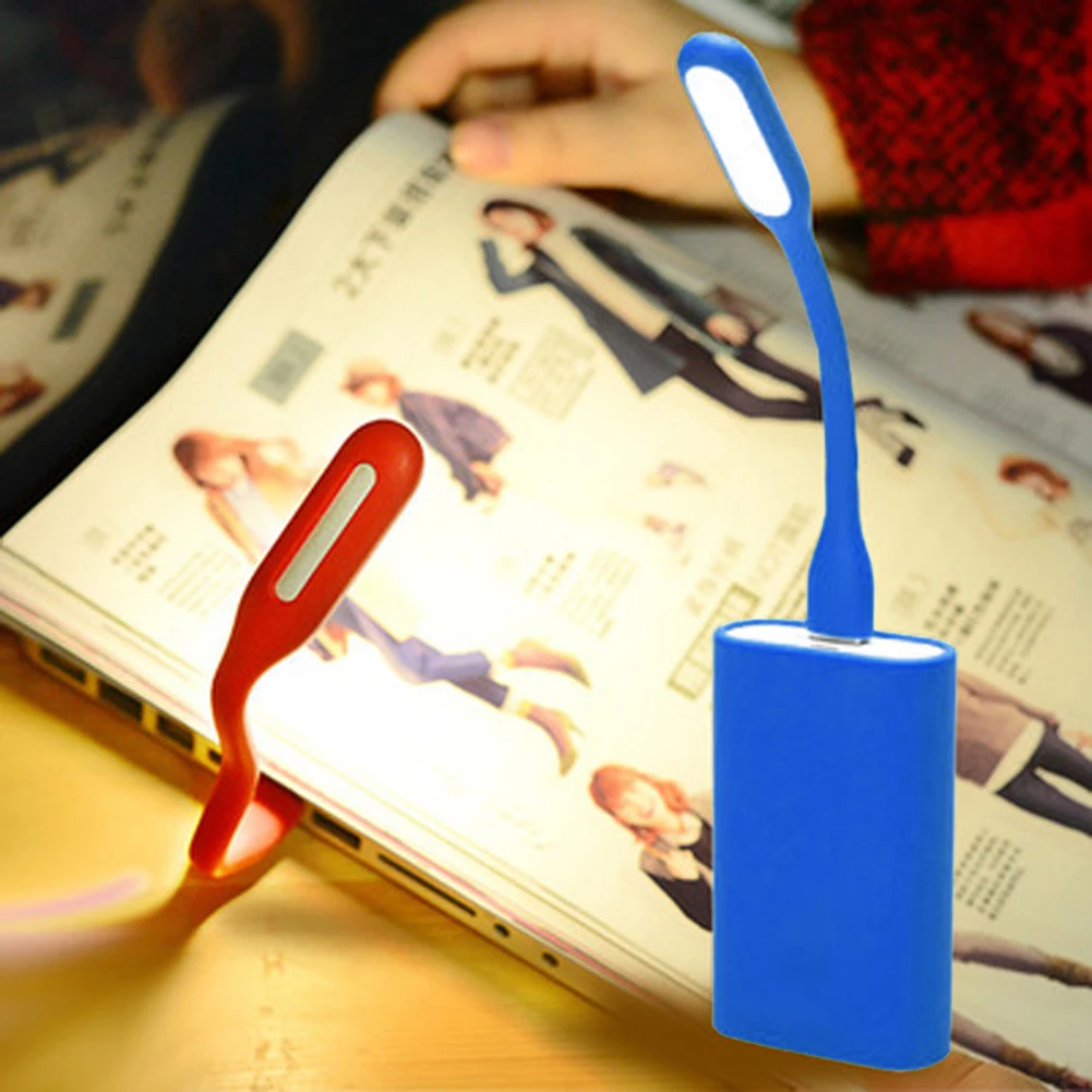 Mini portable 5v 1 2w super bright book light cheap flexible lamp for laptop bank for thumb200