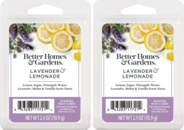 Better Homes and Gardens Scented Wax Cubes 2.5oz 2-Pack (Lavender Lemonade) - £9.55 GBP