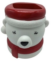 Bath &amp; Body Works Christmas Holiday Santa Polar Bear Gentle Foaming Soap Holder - £15.63 GBP