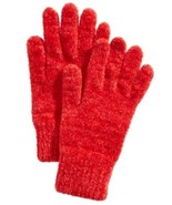 MSRP $25 Charter Club Solid Chenille Gloves Dark Red One Size - $13.63 CAD