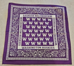 Washington Huskies UW Purple Bandana Handkerchief - $21.11 CAD