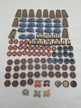 Lot Of (110+) Cardboard Board Game Tokens Bee Lamp Fire Totem Horseshoe - £18.98 GBP