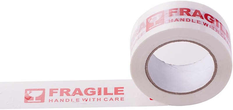 Warning Fragile Tape-Handle with Care Packing Printing Tape-2 Inch X 330 Feet (1 Item image 3