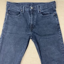 Levis 502 Jeans Mens 36x30(35x28) Black Regular Taper Straight Stretch Pants - £18.11 GBP