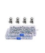 100 Sets M6 Square Hole Hardware Cage Nuts &amp; Mounting Screws Washer... - $46.99