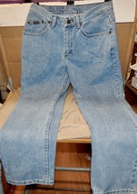 Woman&#39;s Jeans Denim Riders 30 x 27 Straight Leg 10&quot; Rise 8P Blue 130209C... - £17.98 GBP