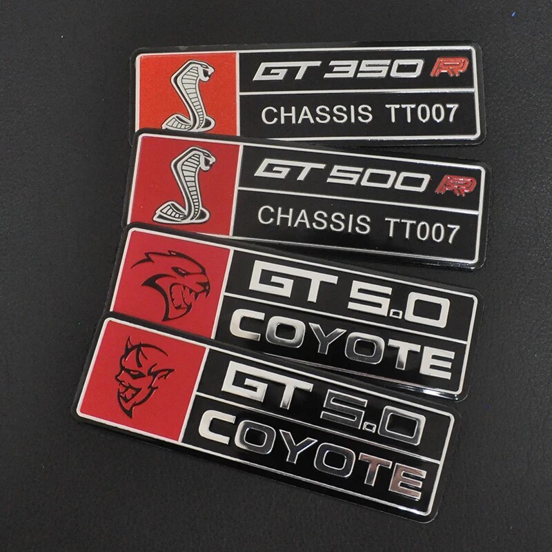 Car Stickers GT500 GT350 COYOTE 5.0 Nameplate Body Stickers For Shelby ...