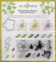 Altenew. Christmas Rose Stamp &amp; Die Set. Die Cutting Cardmaking Scrapboo... - $8.04