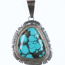 Huge Charles Johnson Navajo sterling and turquoise pendant - £386.86 GBP