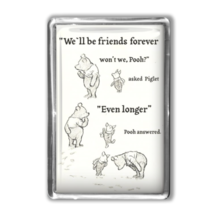 Winnie the Pooh fridge magnet Quotes friendship gift handmade art typogr... - £3.76 GBP