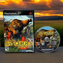 Cabela&#39;s Dangerous Hunts (PlayStation 2) PS2 Case Cover Art Game Disc Blk Label - £4.43 GBP