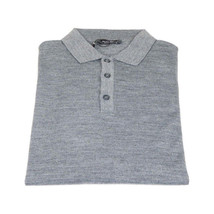 Mens PRINCELY Soft Merinos Wool Sweater Knits Lightweight Polo 1011-40 Mid Gray image 6