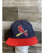 St. Louis Cardinals Cap Blue Red New Era 59FIFTY MLB Fitted Hat 7 1/2 59... - $19.80