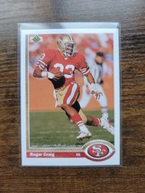 1991 Upper Deck #143 Roger Craig - San Francisco 49ers - NFL - Fresh Pull - £1.75 GBP