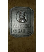 Napoleon Cigar. Co. Chrome plated Bronze Sign Measures 17.5&quot; H x 14.5&quot; W... - $1,750.00