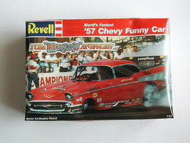 FACTORY SEALED Revell &#39;57 Chevy Funny Car #7172  Tom &quot;Mongoose&quot; McEwan - £51.05 GBP
