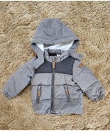 H&amp;M Little Boys Grey Marl Padded Jacket Size: 9-12 Months - $223.52 MXN