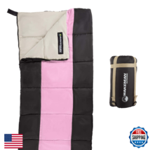 Wakeman Outdoors Kids Sleeping Bag w/ Carry Bag &amp; Compression - Lightweight - $37.78