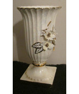 antique NORCREST porcelain vase Marked GD-3 Applied flowers - £10.42 GBP
