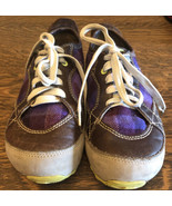 Sorel Mackenzie NL1606-287 Purple Plaid Leather Hiking Shoes Women&#39;s Size 7 - $639.77 MXN