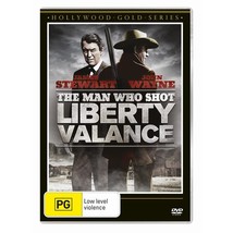 The Man Who Shot Liberty Valance DVD | James Stewart, John Wayne | Region 4 - £9.54 GBP