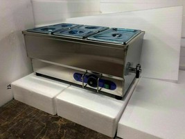 High-Quality Stainless 5-Pot Steam Table Bain-Marie Food Warmer 110V 150... - £184.36 GBP