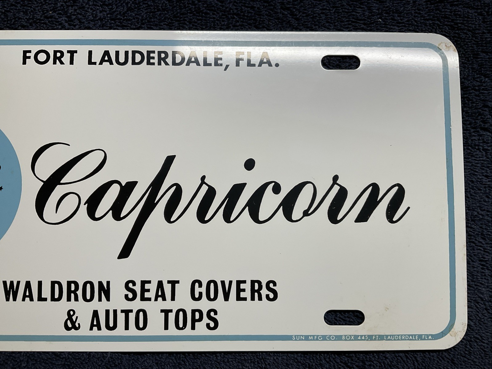 ZODIAC CAPRICORN HOROSCOPE ASTROLOGY METAL CAR NOVELTY LICENSE PLATE AUTO TAG   Item image 3