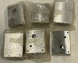 6 Qty of C22 CO IN OUT Aluminum Valve Subplates 3-1/2&quot; x 2-3/4&quot; x 1-1/4&quot;... - $270.74