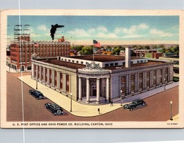 U.S. Post Office and Ohio Power Co. Building Canton Ohio Postcard PC130 - £3.88 GBP