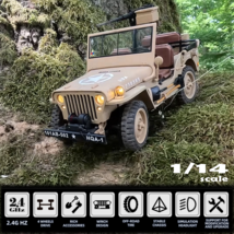 RC Military Truck 4WD Off Road Crawler WWII Climber Full Proportional Me... - $169.00 CAD