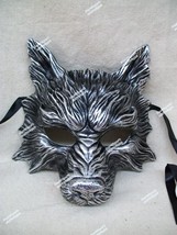 Silver Wolf Costume Mask Dog Jackal Red Riding Hood Little Piggy Nursery... - £15.77 GBP