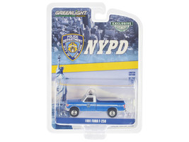 1991 Ford F-250 Pickup Truck Blue and White &quot;NYPD (New York City Police Departme - £17.75 GBP
