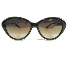 Morgenthal Frederics Sunglasses 041 HEIDI Black Matte Gold Frames Brown Lenses - £54.86 GBP
