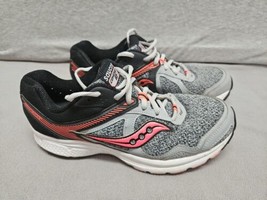Saucony Cohesion 10 Grey Pink Running Shoes Size 9.5 (C2) - £19.57 GBP