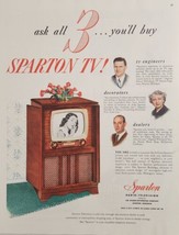 1951 Print Ad Sparton TV Television Sets Sparks-Withington Jackson,Michigan - £17.61 GBP