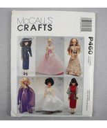 McCall&#39;s P460 Fashion Doll Clothes Day and Evening Retro Style Barbie Dr... - $9.40
