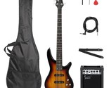 Gib 5 String Bass Guitar Beginner Kit With 20-Watt Amp Rosewood Sunset - $230.99