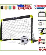 Lightweight Backyard &amp; Indoor Soccer Goal Set with 36&quot; Mini Ball - Fun f... - $31.67