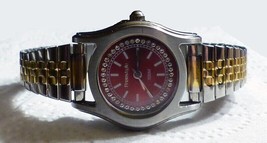 Two-Tone Freestyle Red Dial California Design 100 Meter All Stainless Steel - £7.98 GBP