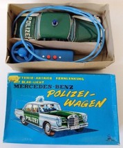 1960&#39;s SS Japan Tin Remote Controlled Mercedes-Benz Polizei Wagen Toy Police Car - £359.71 GBP