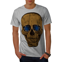 Wellcoda Skull Poker Chip Gamble Mens T-shirt, Poker Graphic Design Printed Tee - £14.87 GBP+