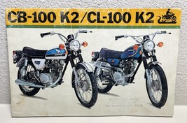 1972 Honda CB-100 K2  CL-100 K2 Motorcycle Sales Brochure Poster Literature - €6,80 EUR