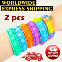 2pcs Decompression Bracelet Press Bubble Color Change Stress Reliever Sensory - $5.99